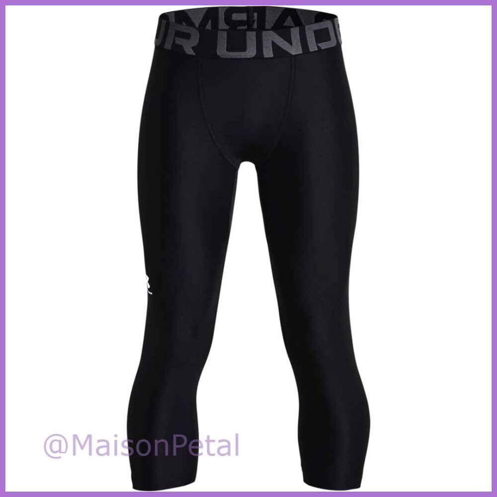 HeatGear 3/4 Leggings, Polyester/Elastane, Compression Base Layer